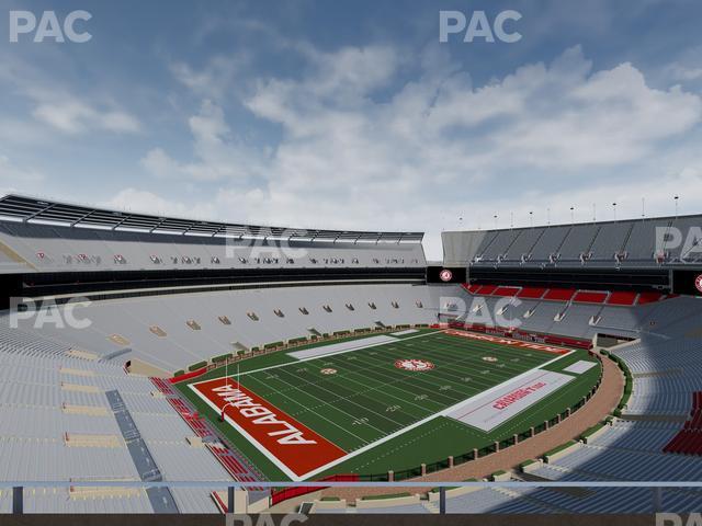 Seating view for Bryant Denny Stadium Section U 3 Q