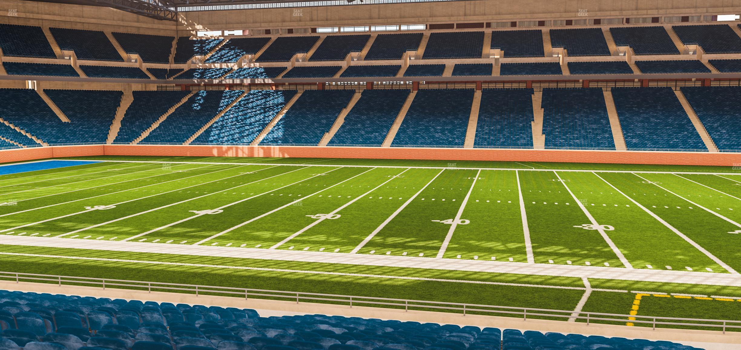 Seating view for Ford Field Section 107