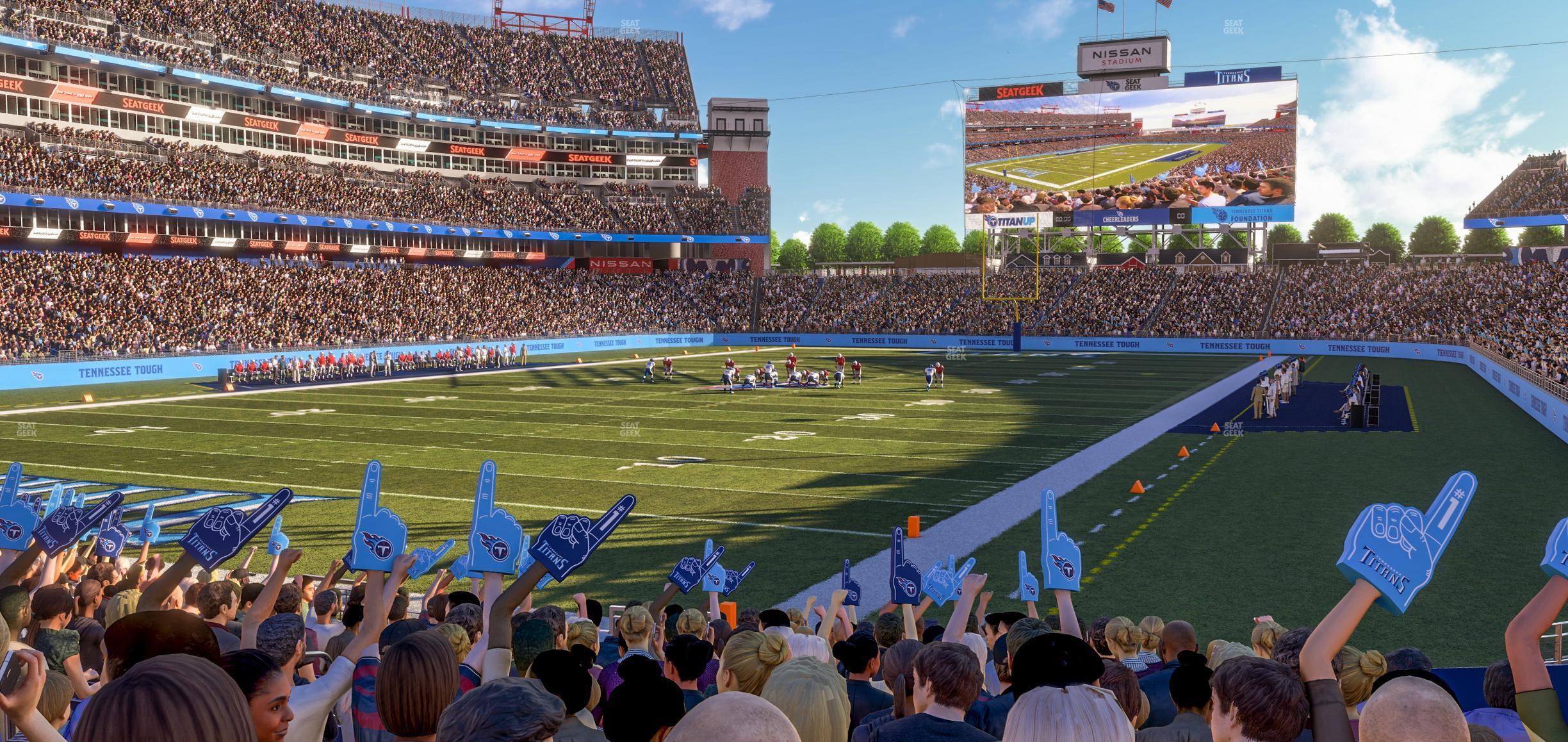 Seating view for Nissan Stadium Section 143