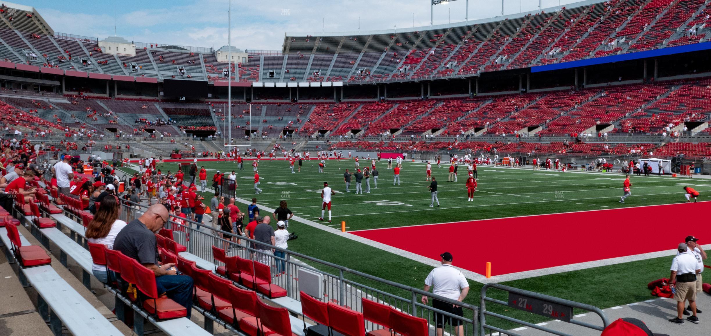 Seating view for Ohio Stadium Section 29 Aa