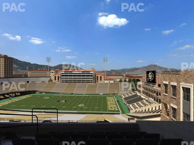 Seating view for Folsom Field Section 579