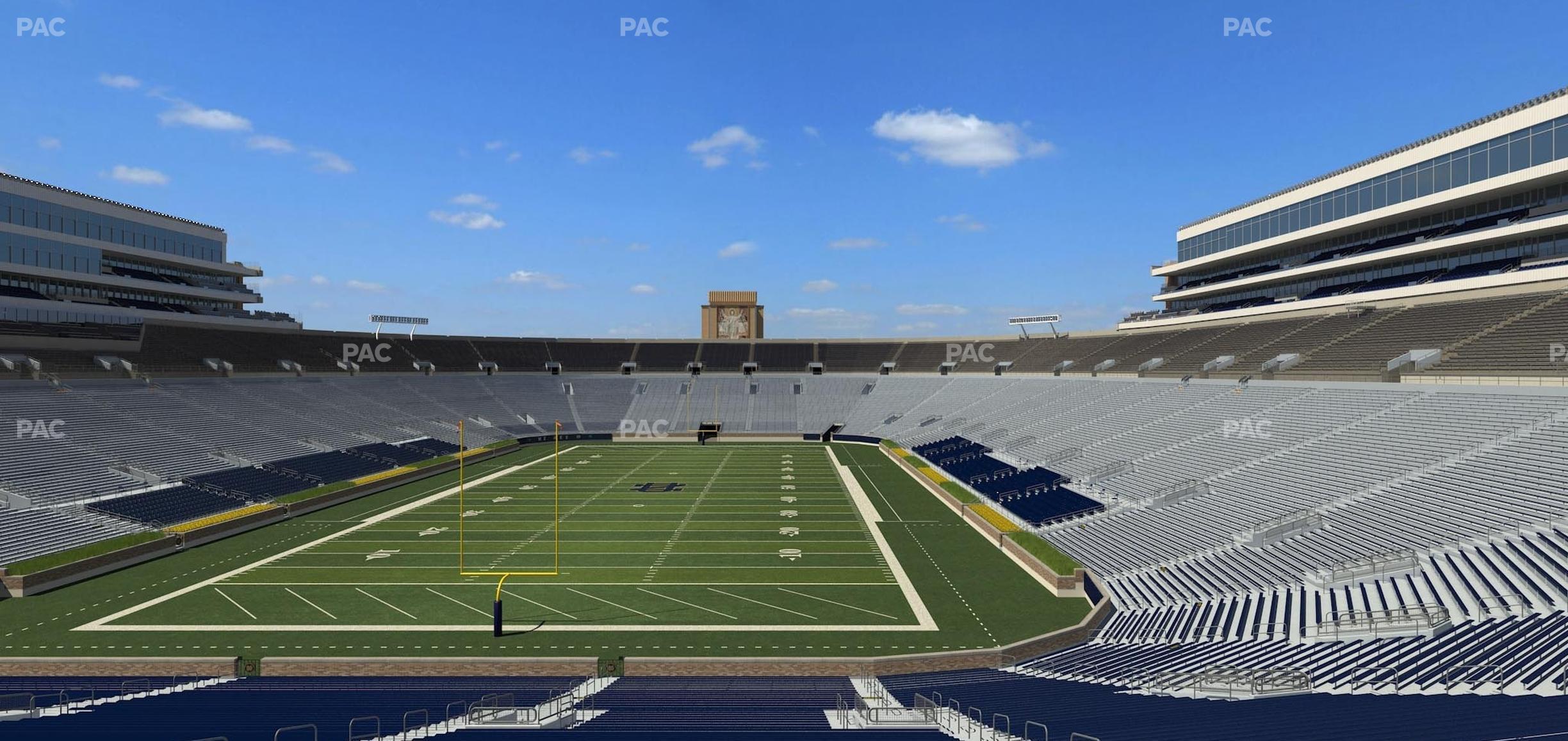 Seating view for Notre Dame Stadium Section 118