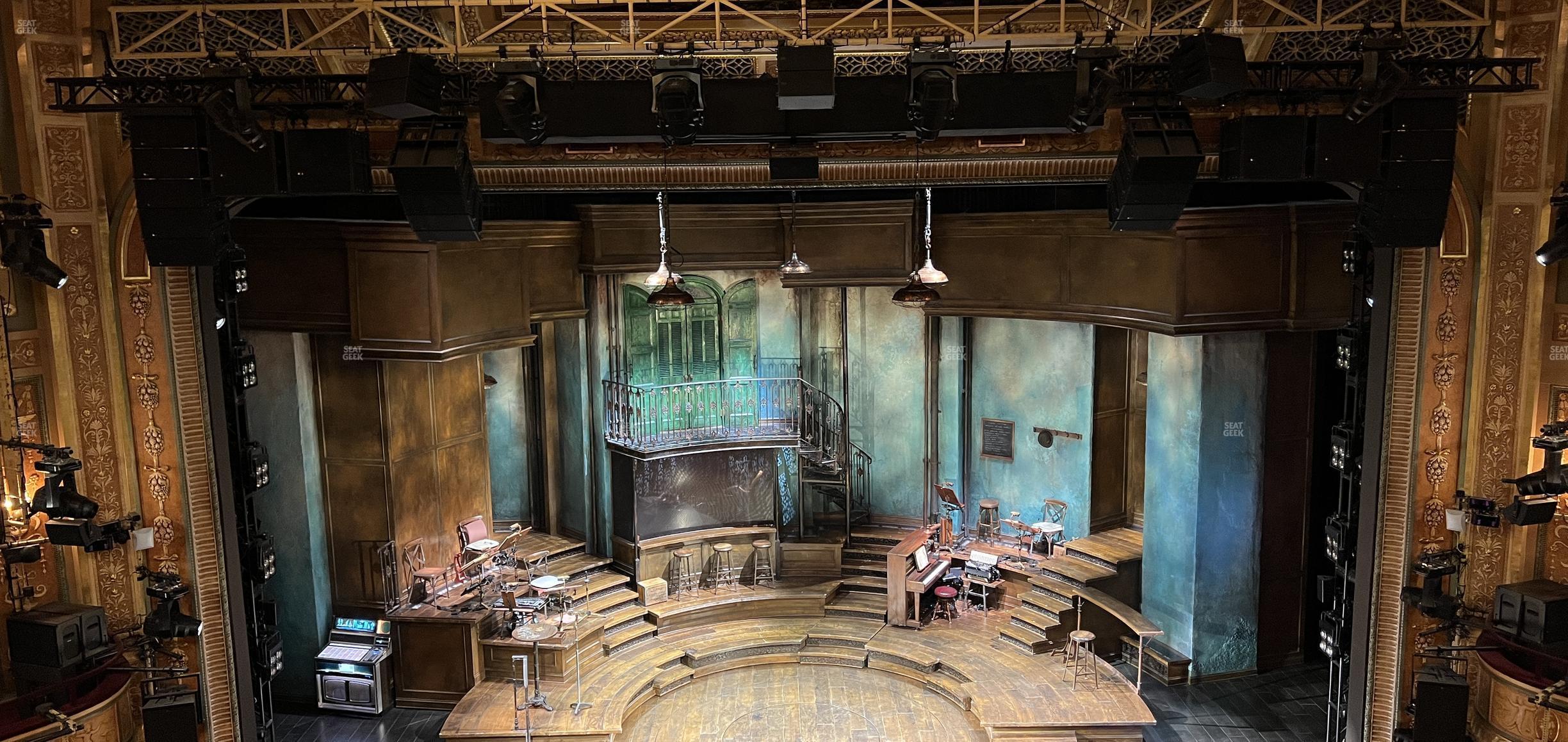 Seating view for Walter Kerr Theatre Section Mezzanine Rear Center