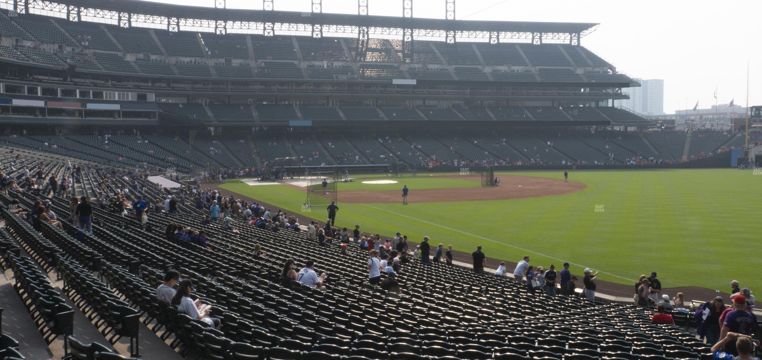 Seating view for Coors Field Section 113