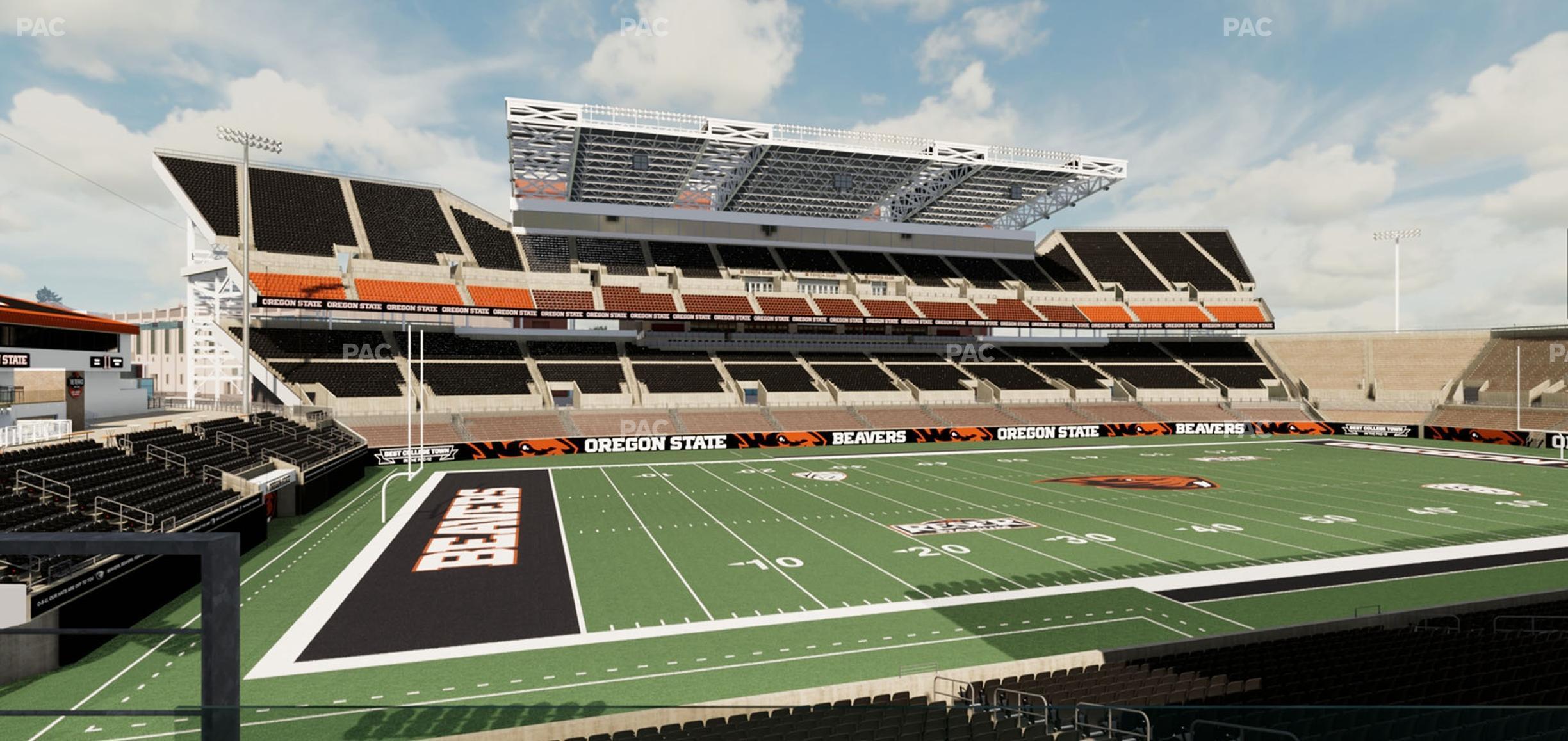 Seating view for Reser Stadium Section West Loge 25