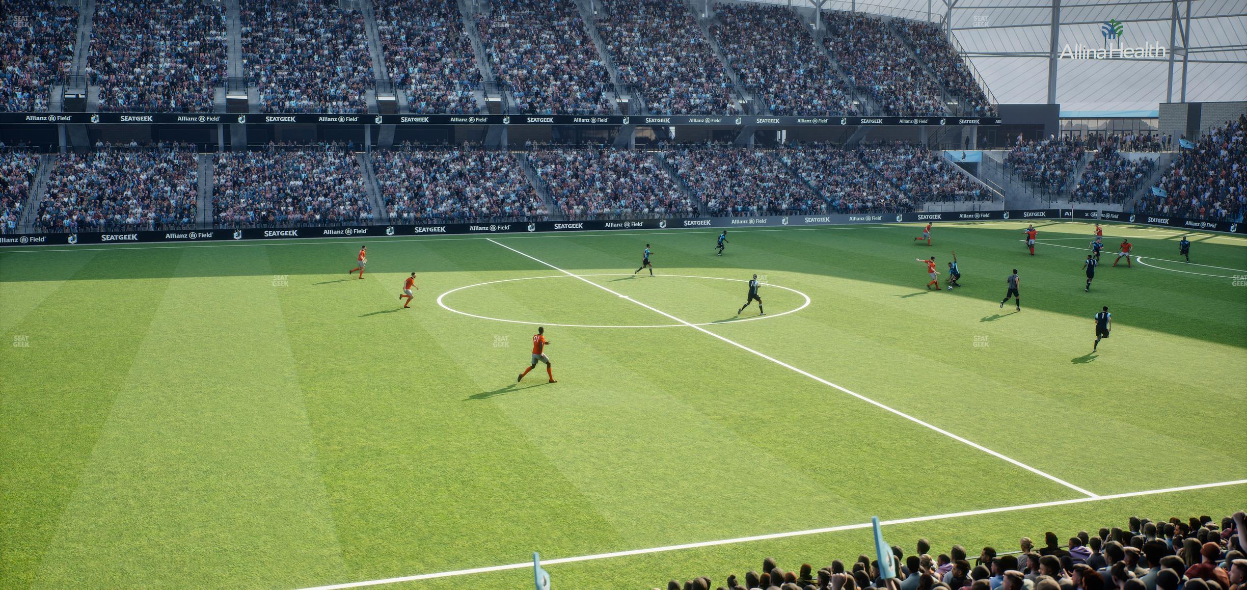 Seating view for Allianz Field Section Loge 34 A