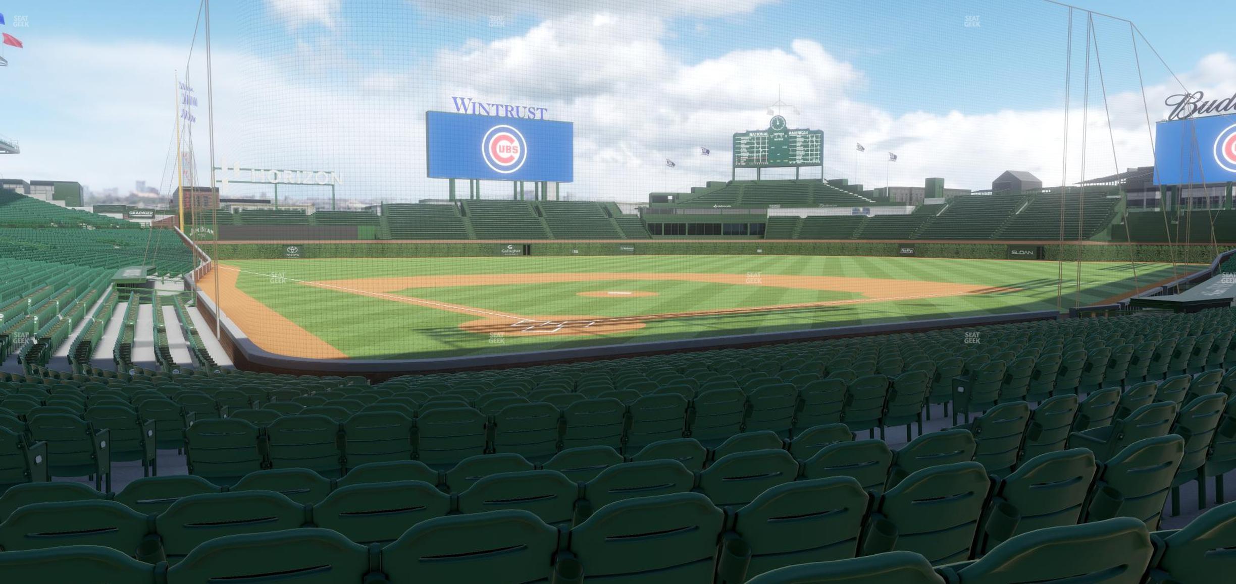 Seating view for Wrigley Field Section 119