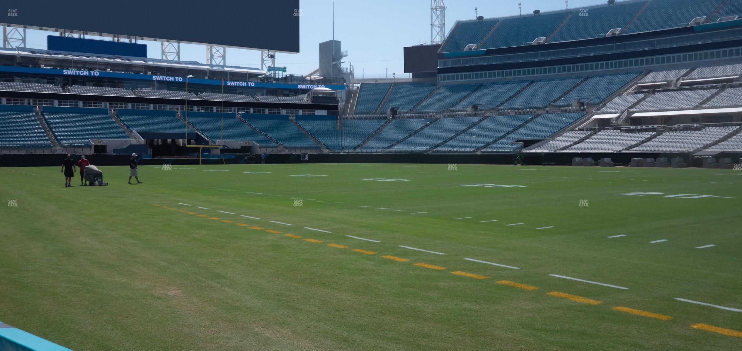 Seating view for EverBank Stadium Section Field North