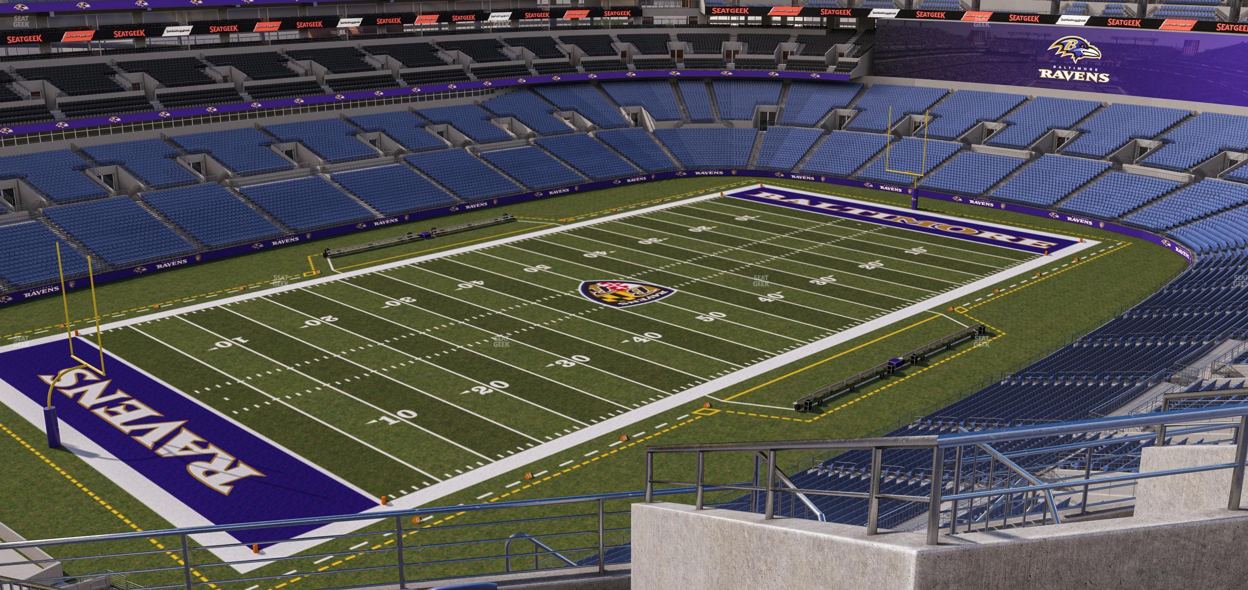 Seating view for M&T Bank Stadium Section 506