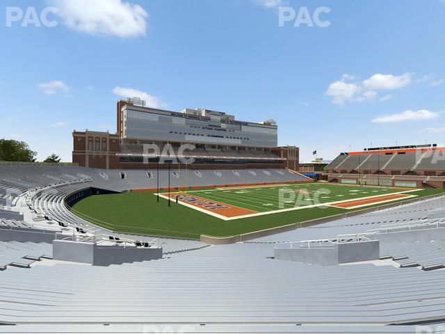 Seating view for Memorial Stadium - IL Section 111