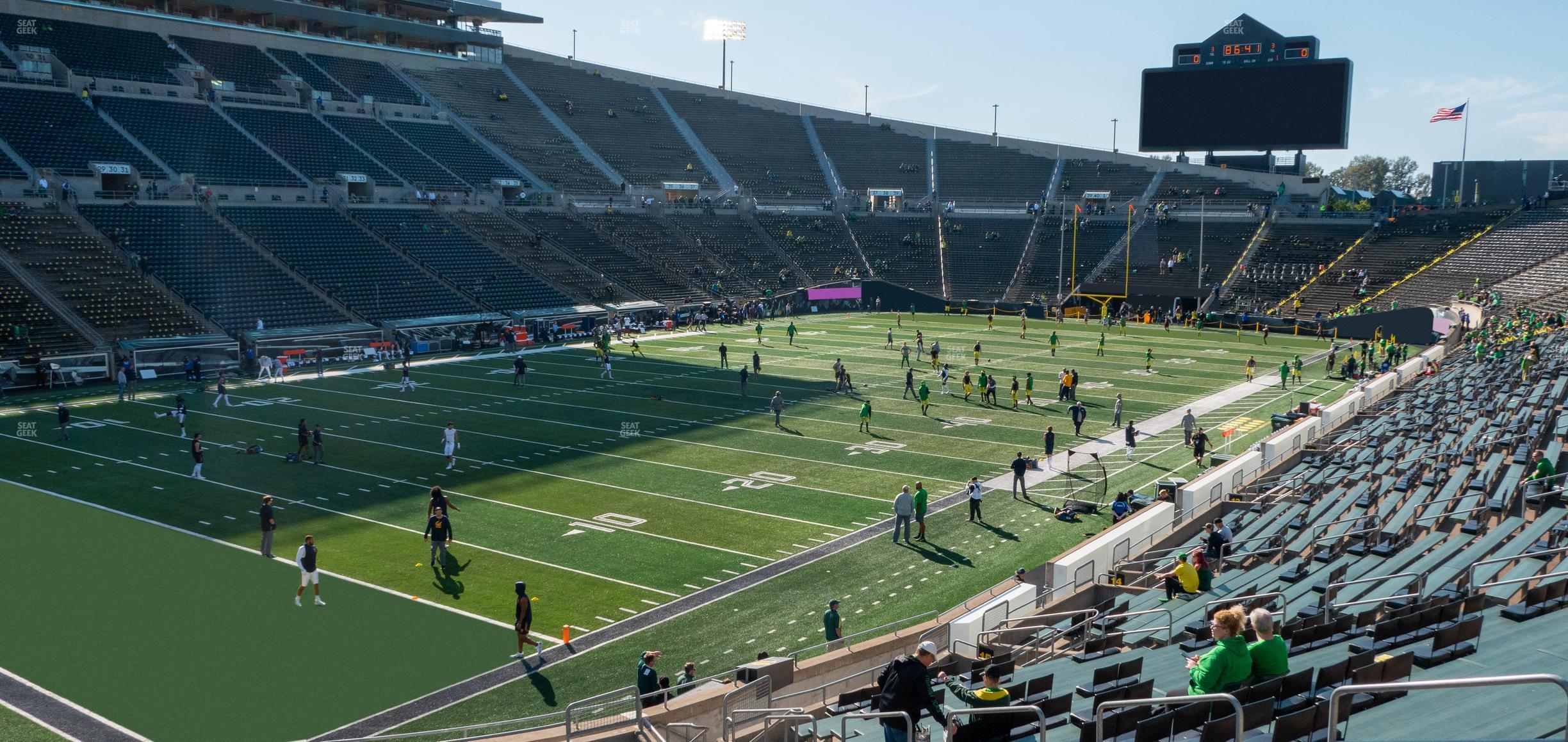 Seating view for Autzen Stadium Section 17