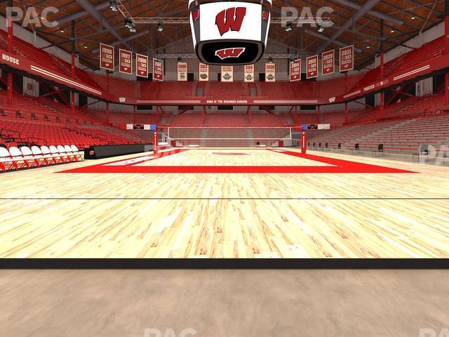 Seating view for Wisconsin Field House Section Wc A