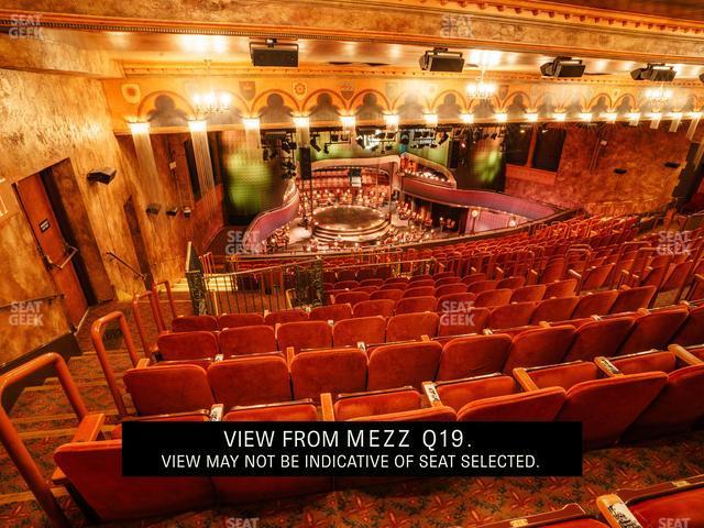 Seating view for August Wilson Theatre Section Mezzanine 2