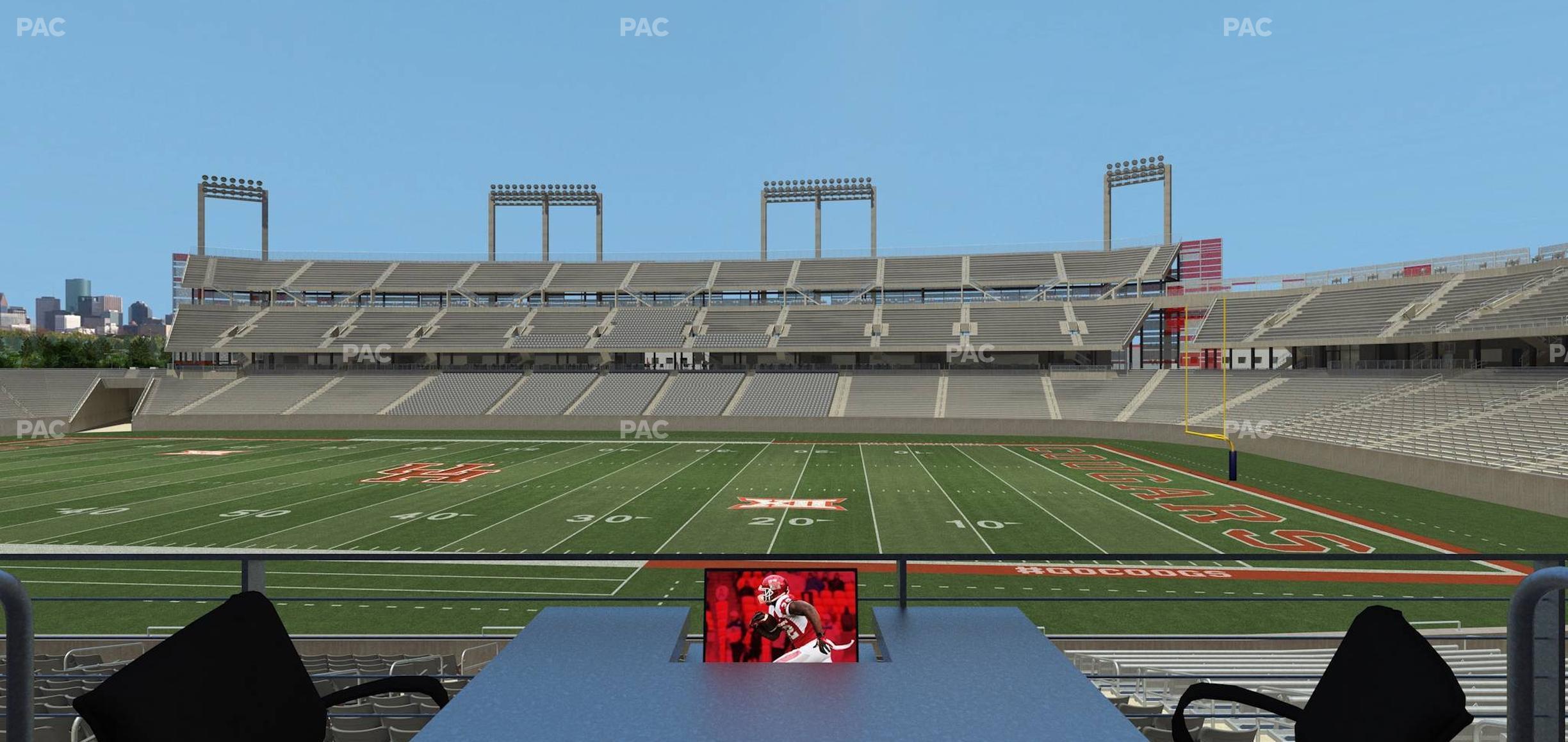 Seating view for TDECU Stadium Section Loge Box 8