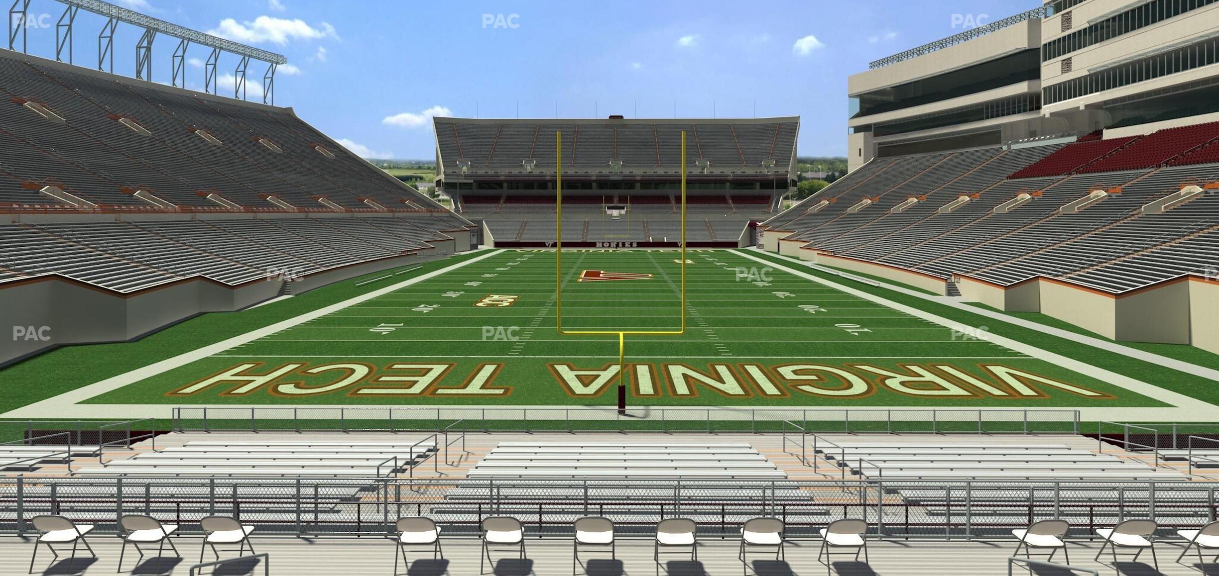 Seating view for Lane Stadium Section 121