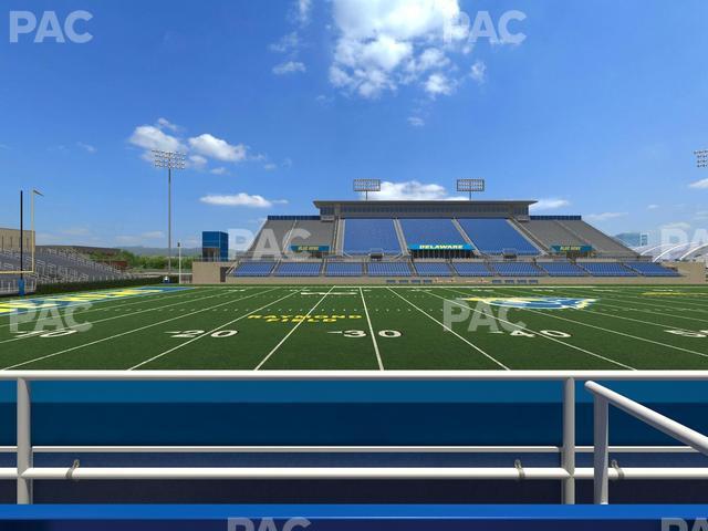 Seating view for Delaware Stadium Section East Box 84