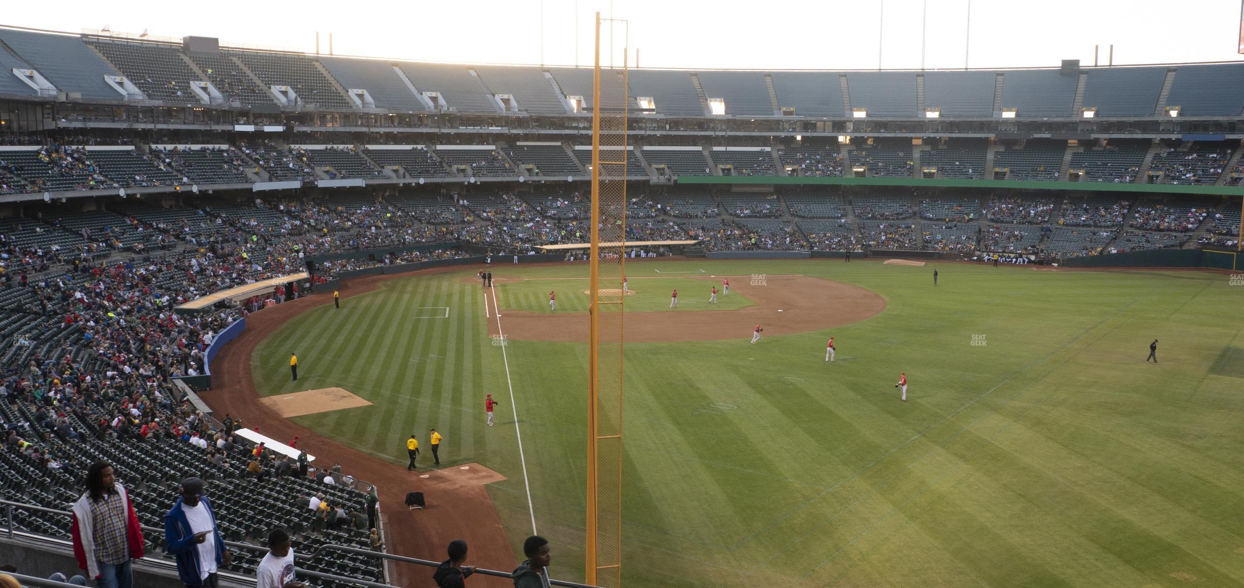 Seating view for Oakland Coliseum Section 203