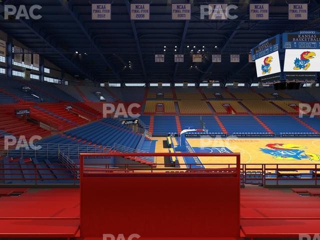 Seating view for Allen Fieldhouse Section 19