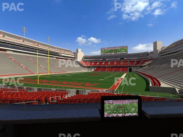 Seating view for Razorback Stadium Section Loge 25