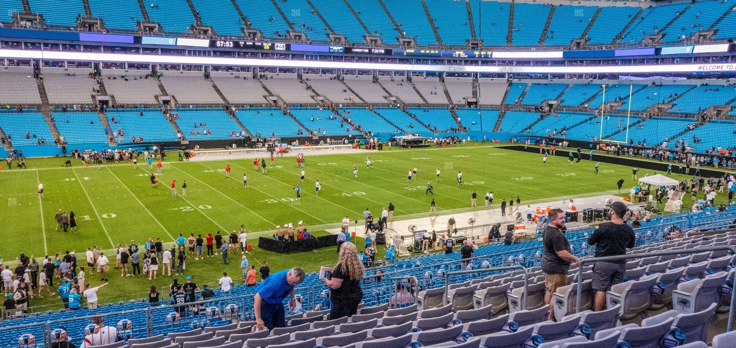 Seating view for Bank of America Stadium Section 347