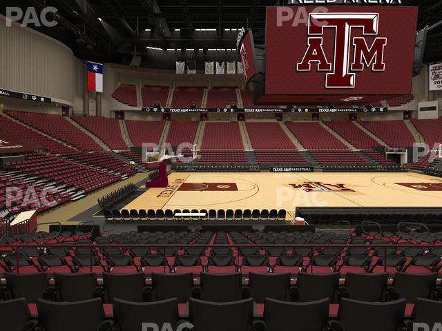 Seating view for Reed Arena Section 122