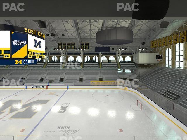 Seating view for Yost Arena Section Champions Box E