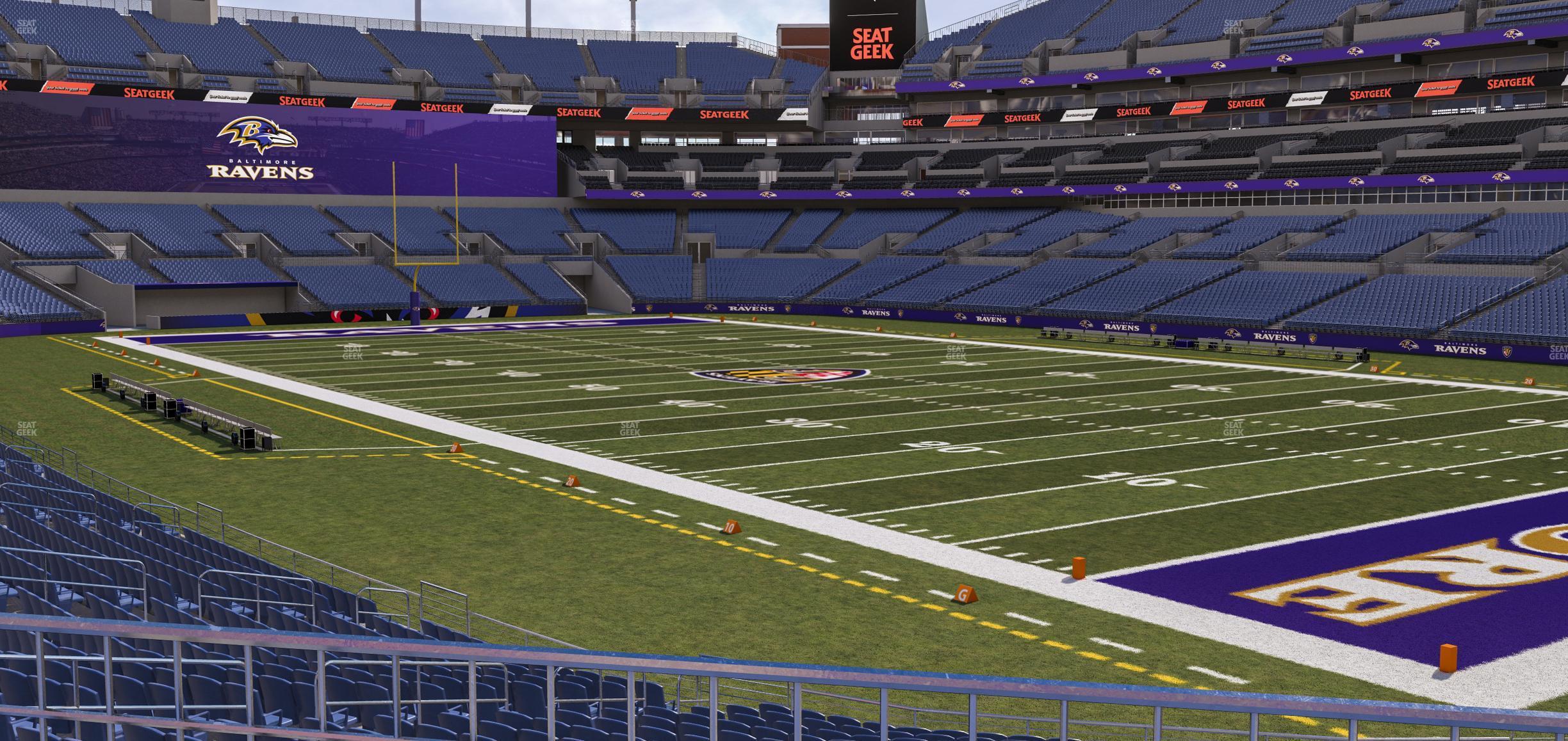 Seating view for M&T Bank Stadium Section 146