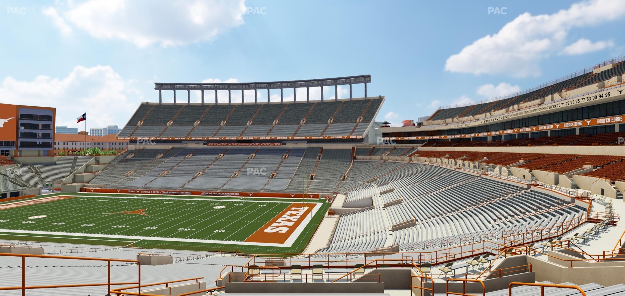 Seating view for Darrell K Royal - Texas Memorial Stadium Section 23