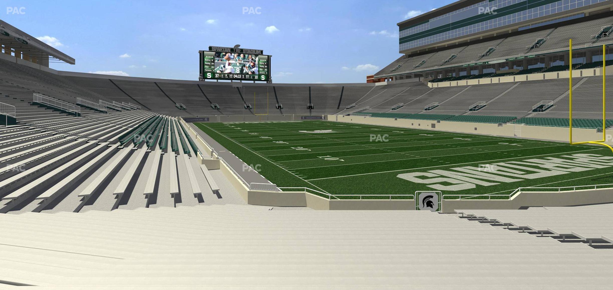 Seating view for Spartan Stadium (Michigan) Section 3