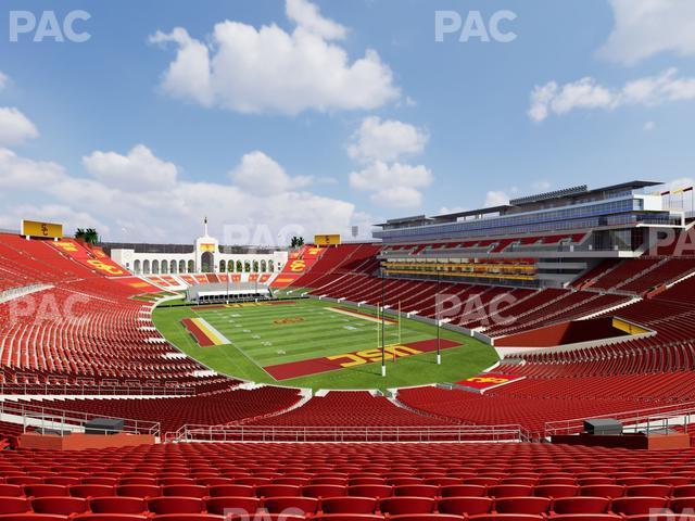 Seating view for Los Angeles Memorial Coliseum Section 216