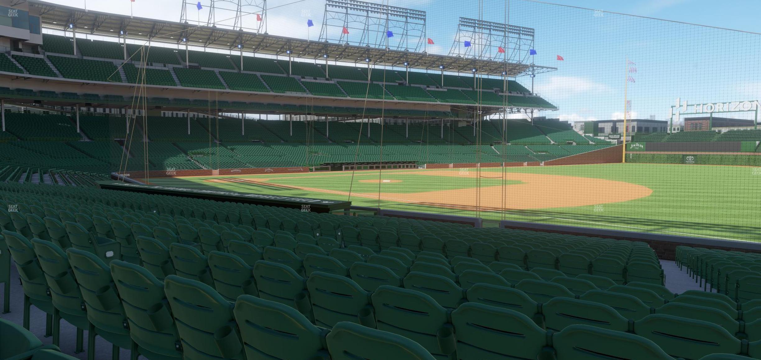 Seating view for Wrigley Field Section 128