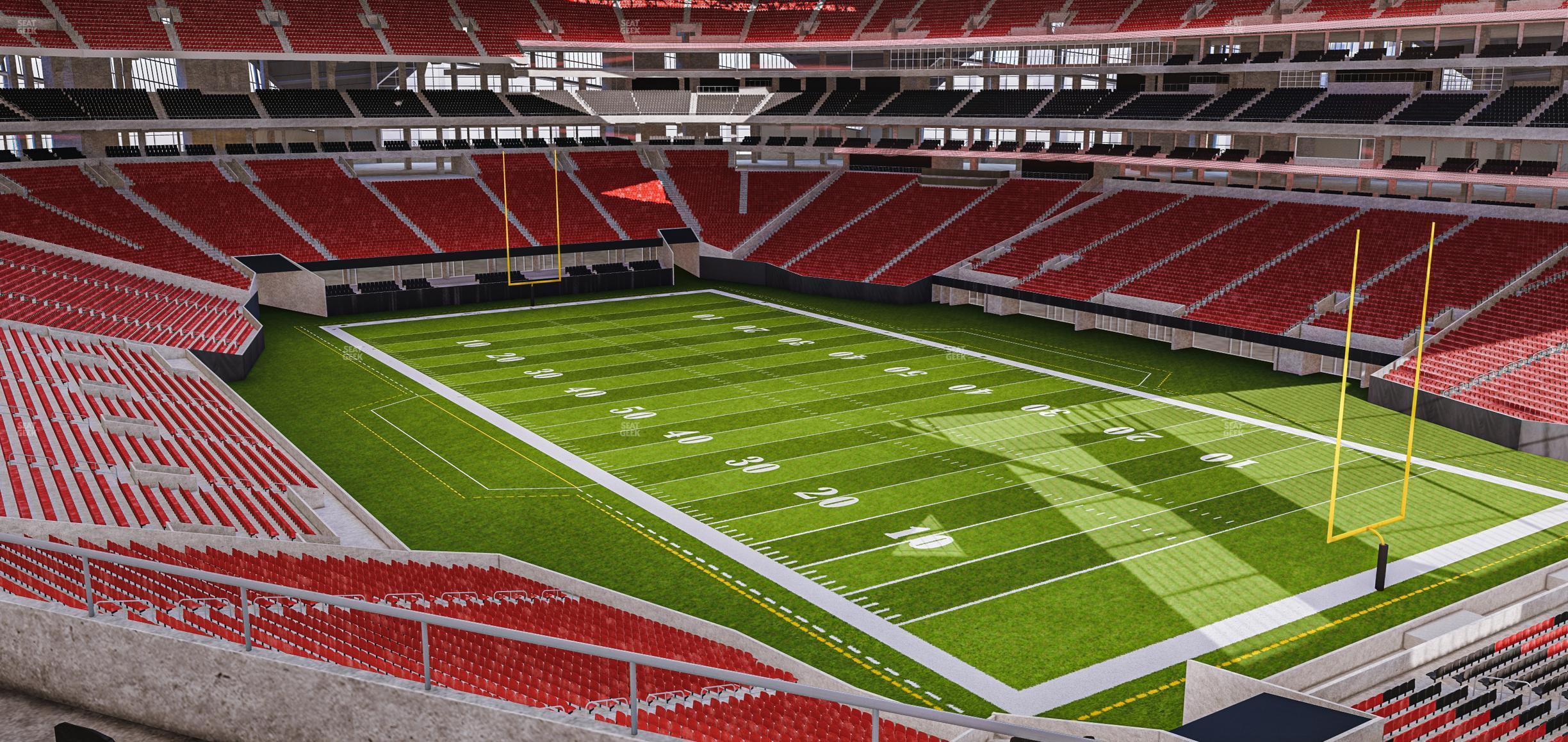 Seating view for Mercedes-Benz Stadium Section 203