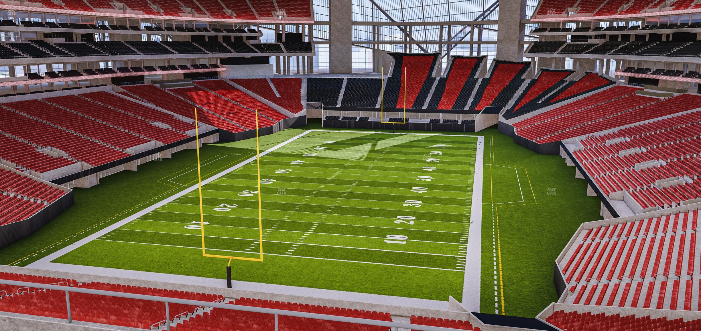 Seating view for Mercedes-Benz Stadium Section 222