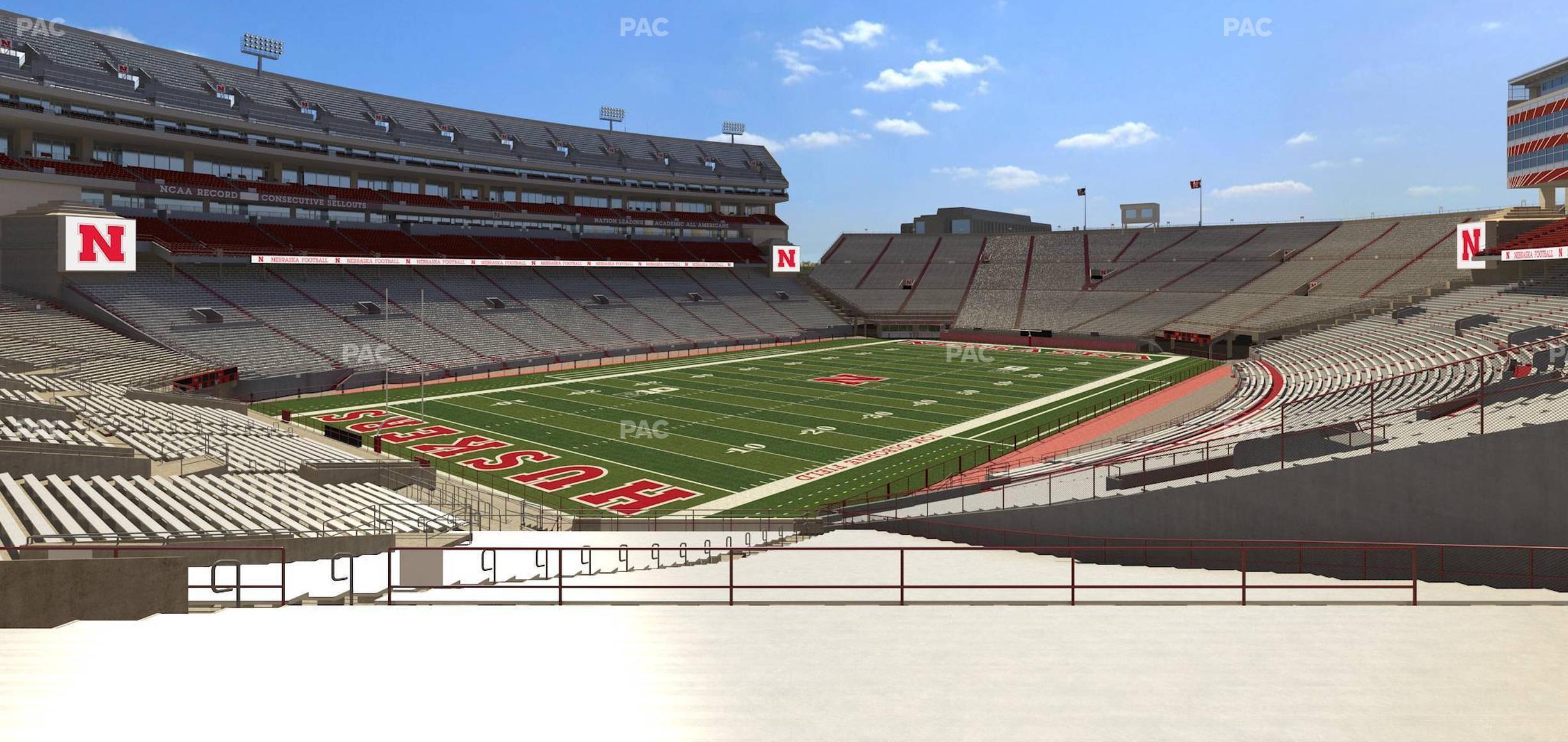 Seating view for Memorial Stadium Nebraska Section 32