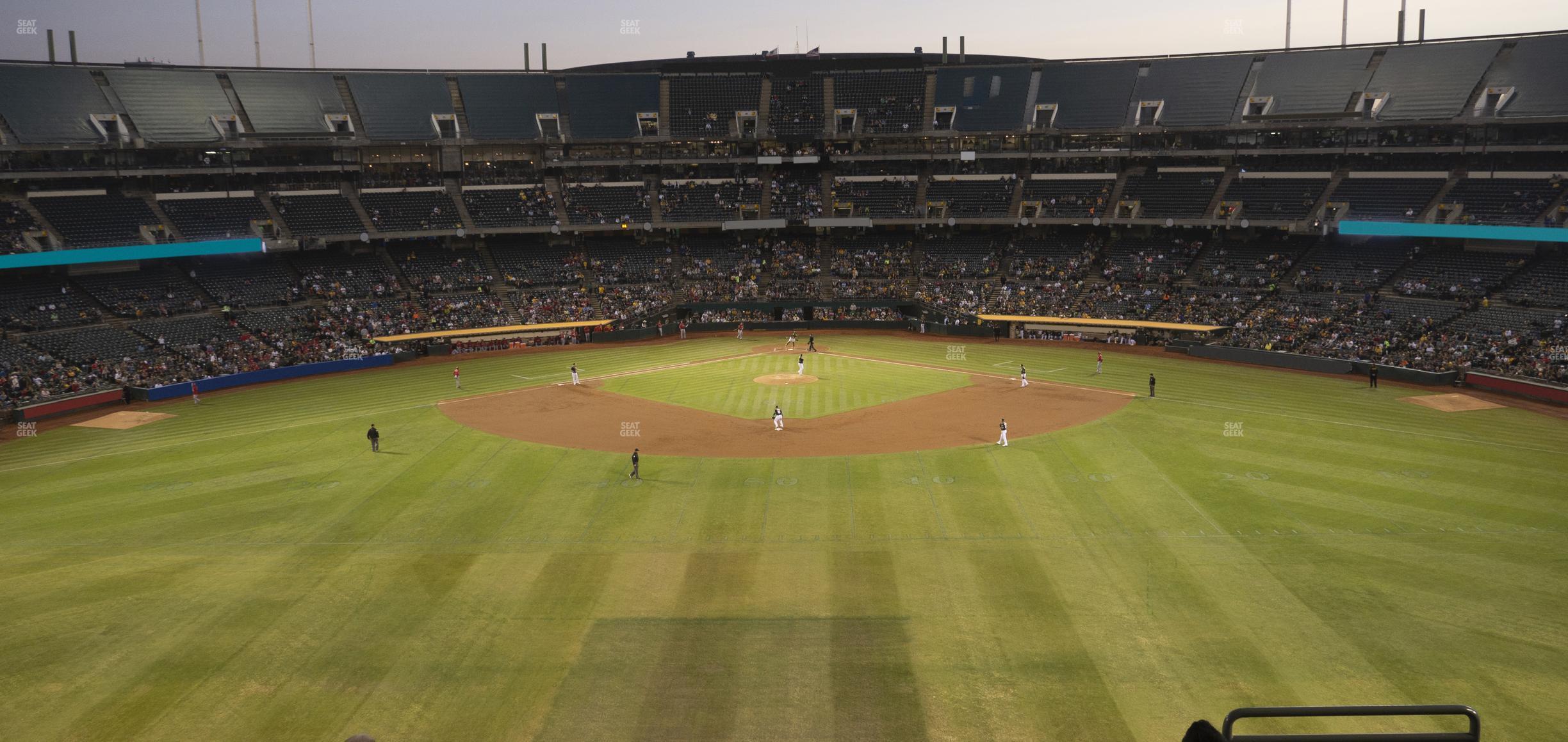 Seating view for Oakland Coliseum Section 242