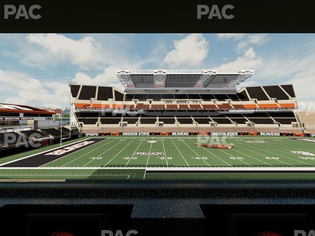 Seating view for Reser Stadium Section Box 28