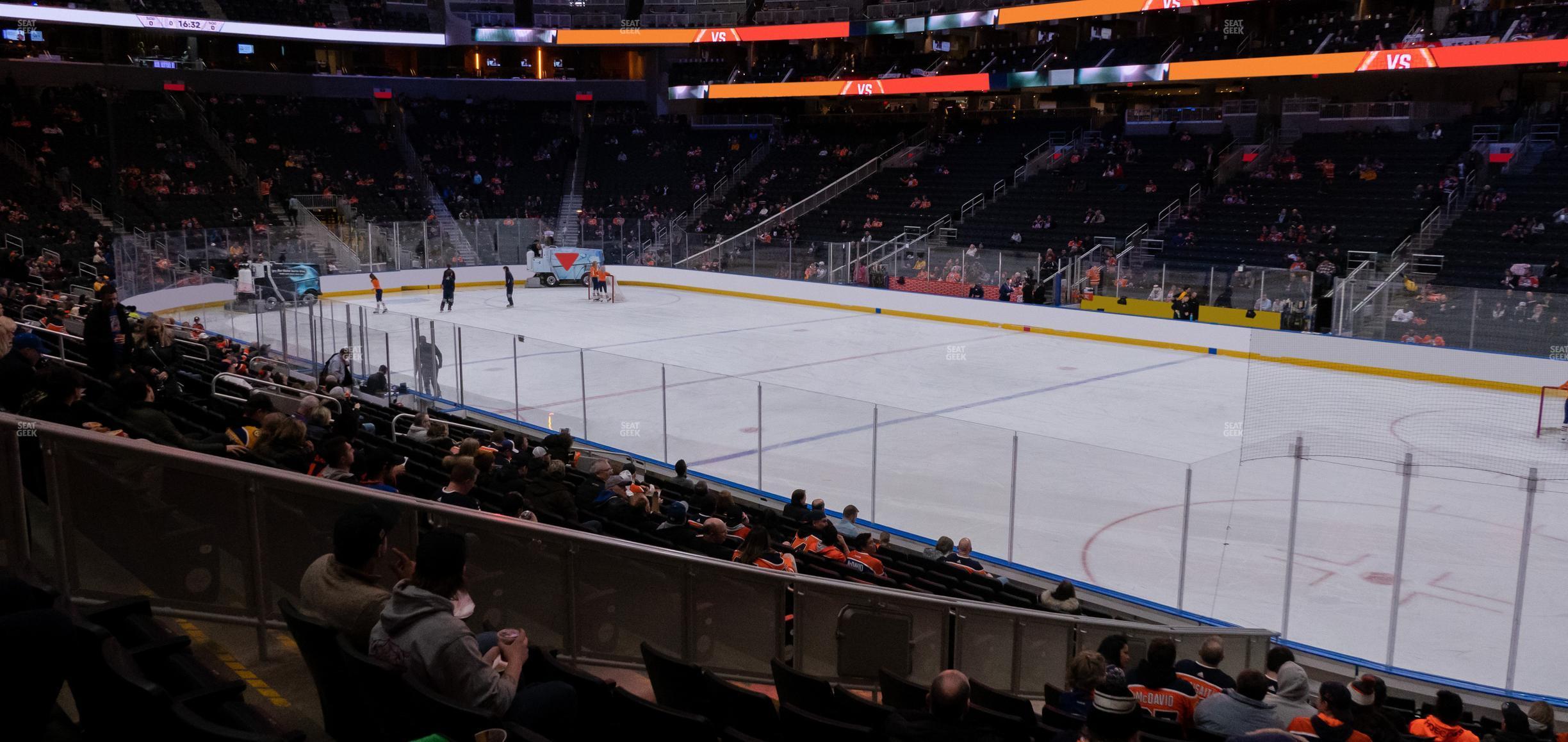 Seating view for Rogers Place Section 117