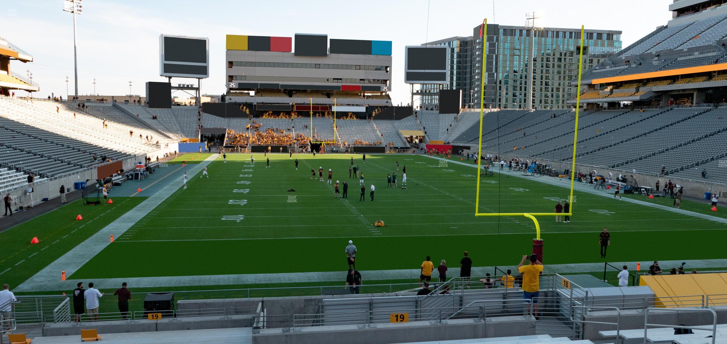 Seating view for Mountain America Stadium Section 19