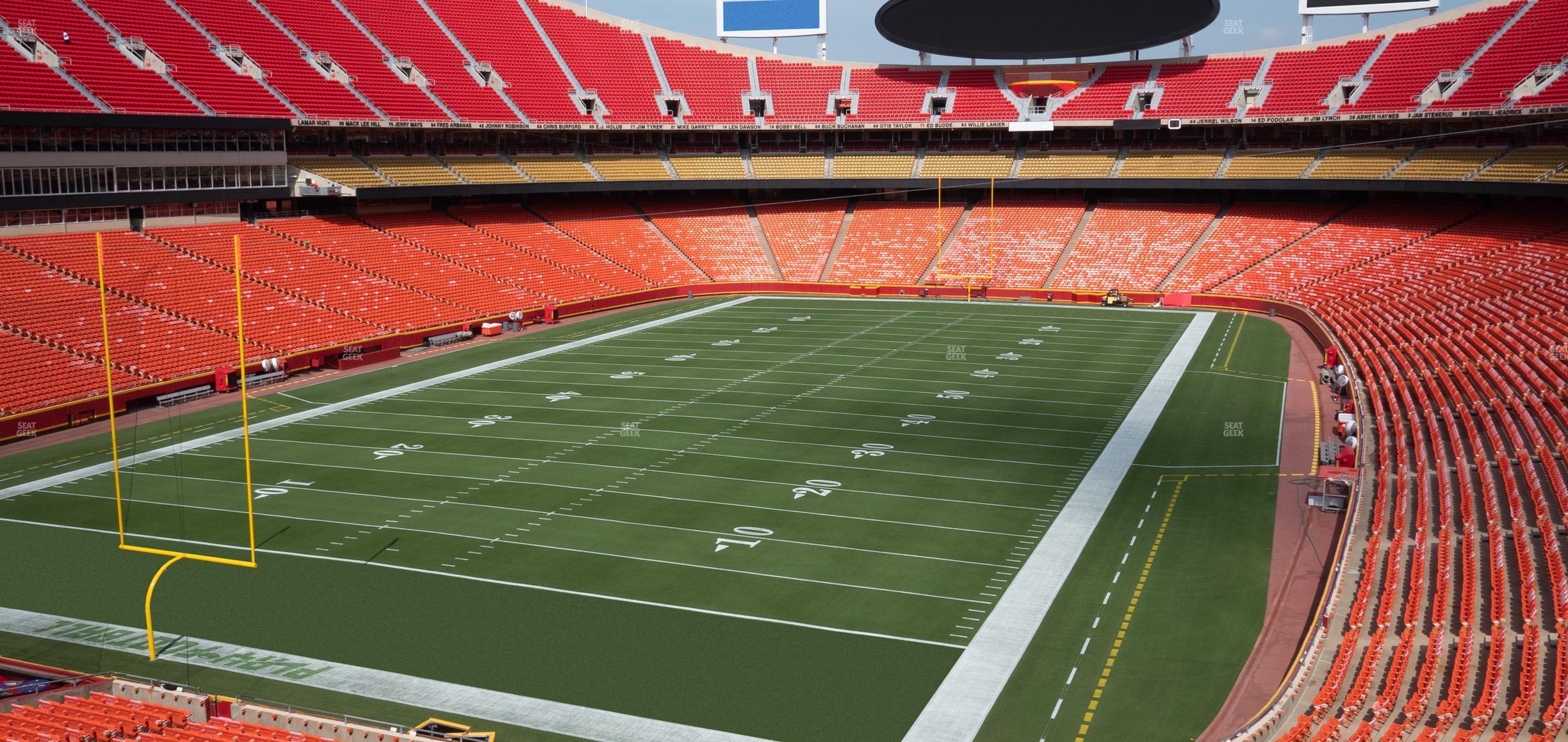 Seating view for GEHA Field at Arrowhead Stadium Section 210