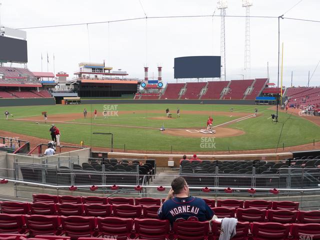 Seating view for Great American Ball Park Section 122