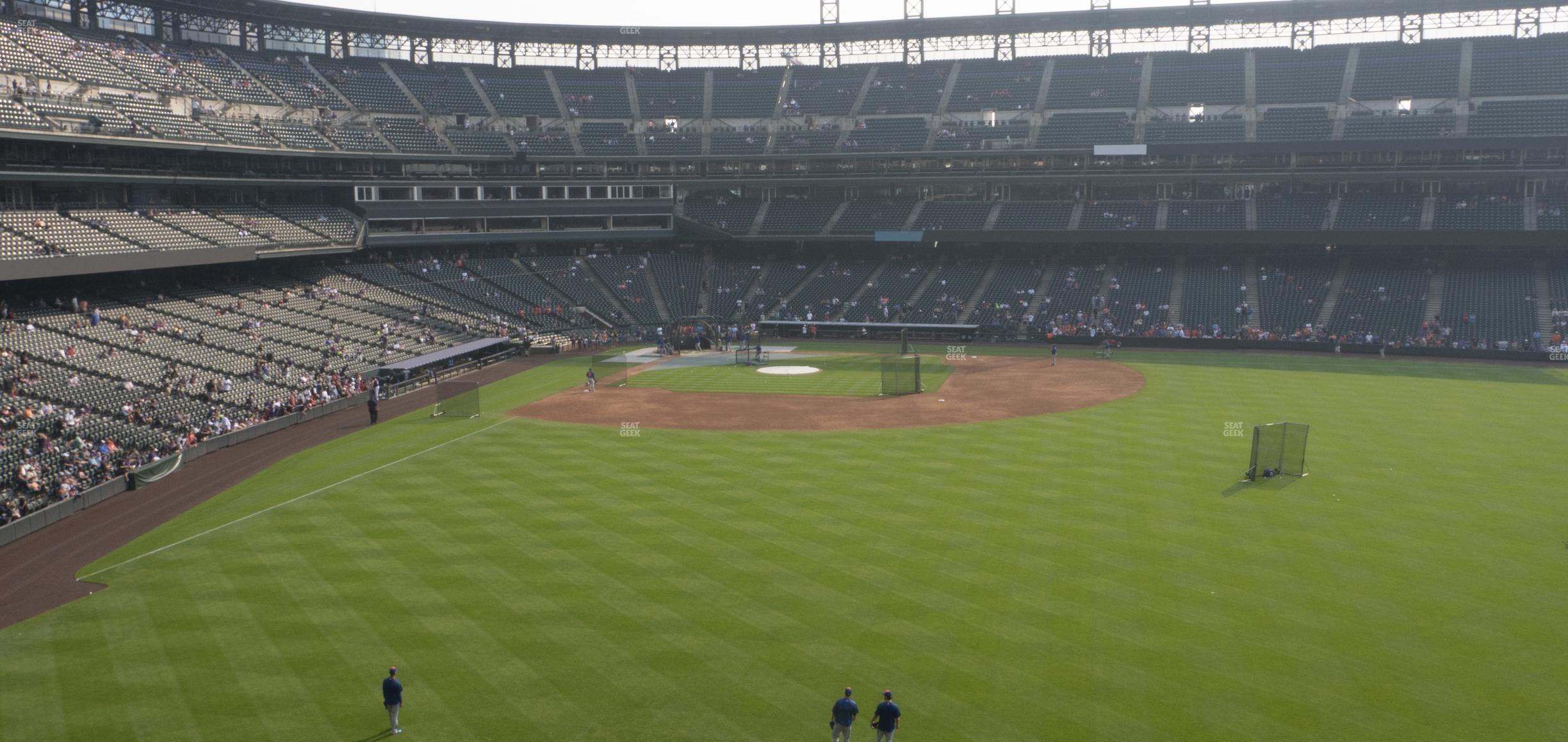 Seating view for Coors Field Section 205