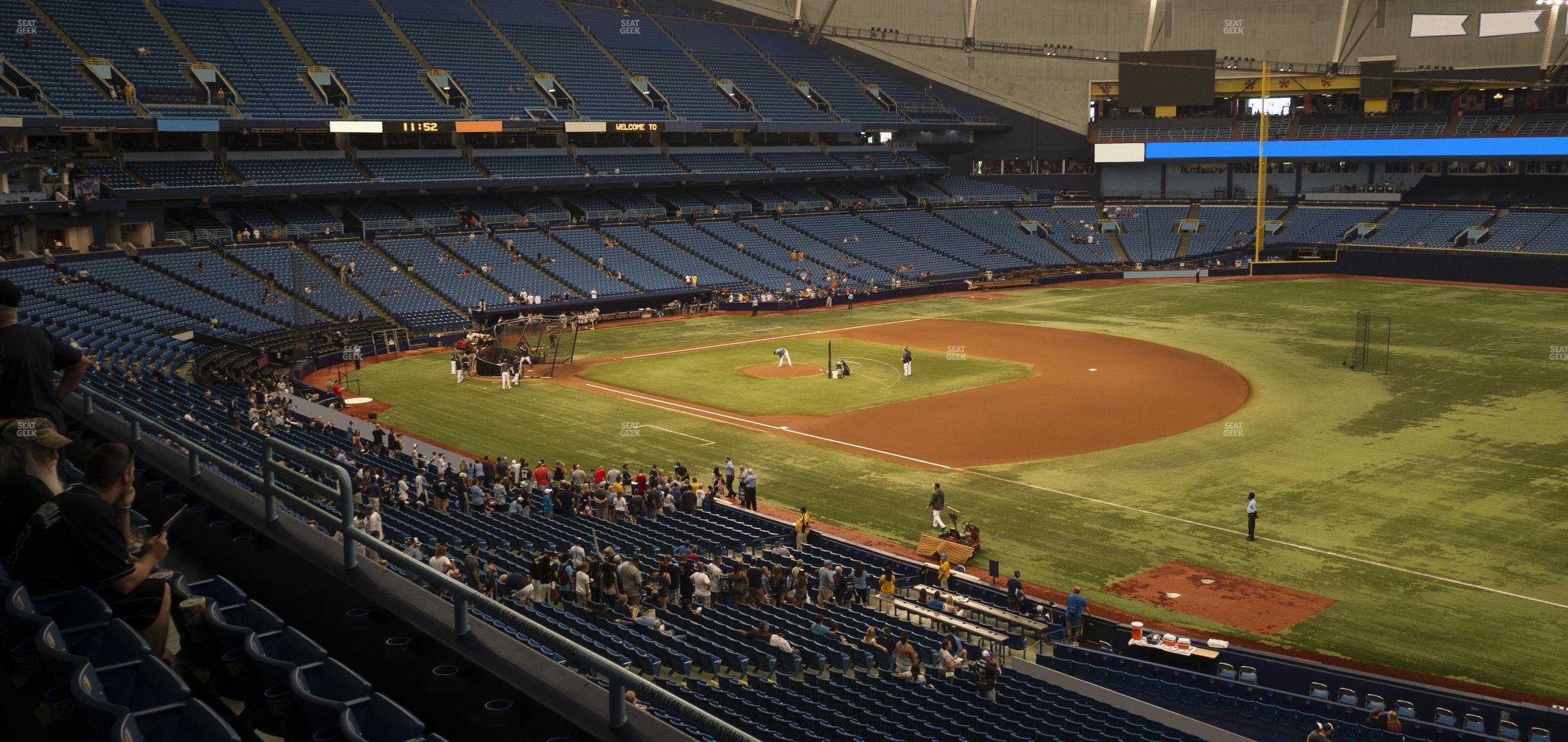 Seating view for Tropicana Field Section 220