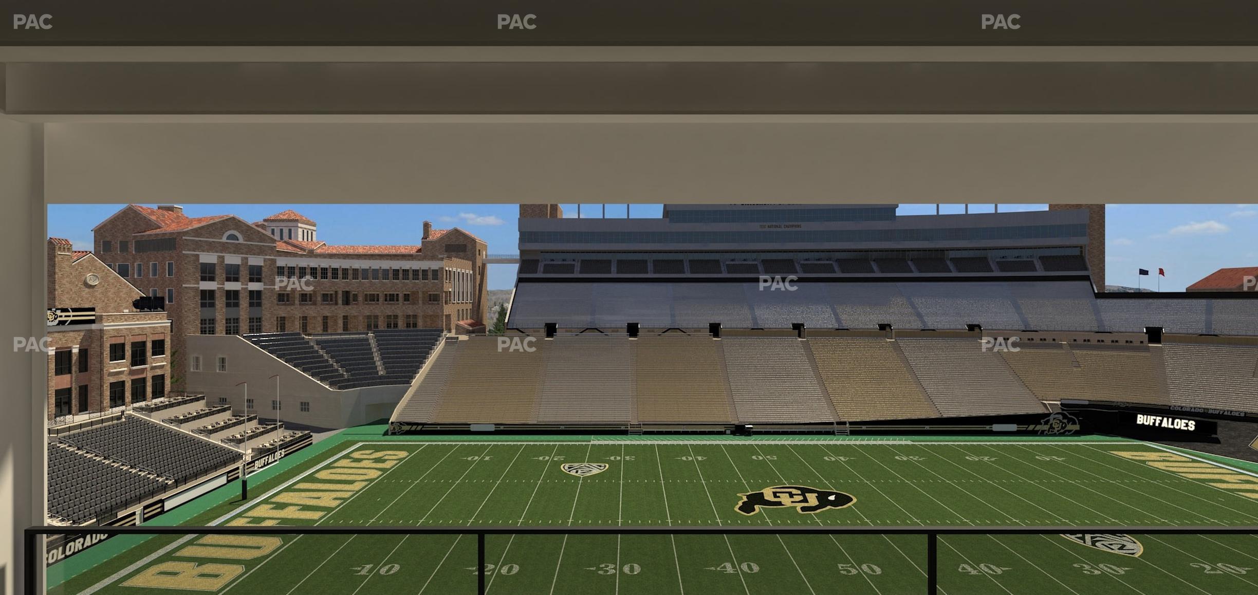 Seating view for Folsom Field Section 401