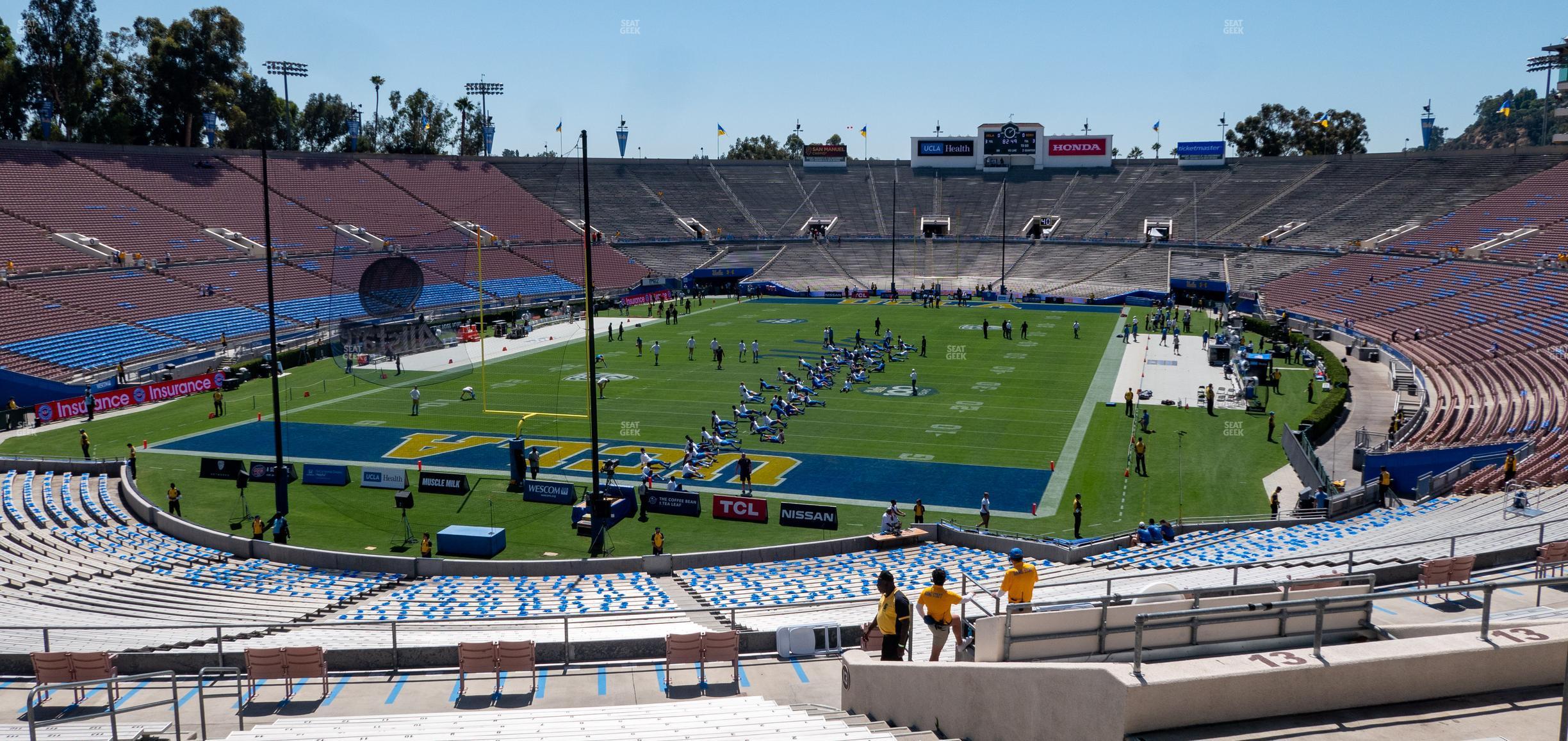 Seating view for Rose Bowl Stadium Section Upper 13