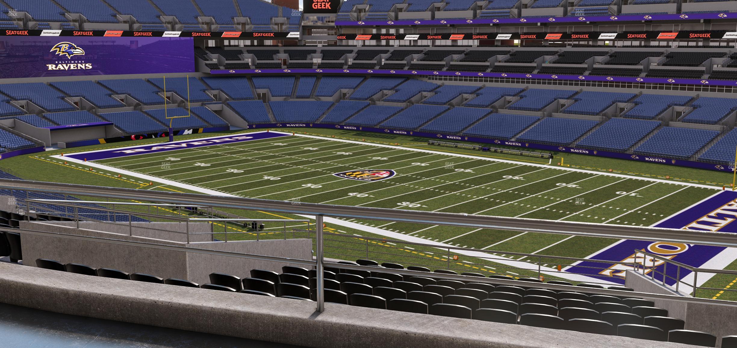 Seating view for M&T Bank Stadium Section Suite 307