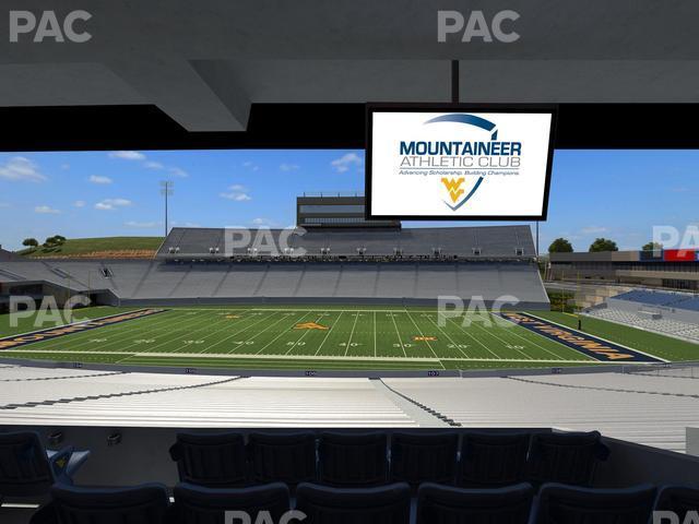 Seating view for Mountaineer Field at Milan Puskar Stadium Section Field Box 23