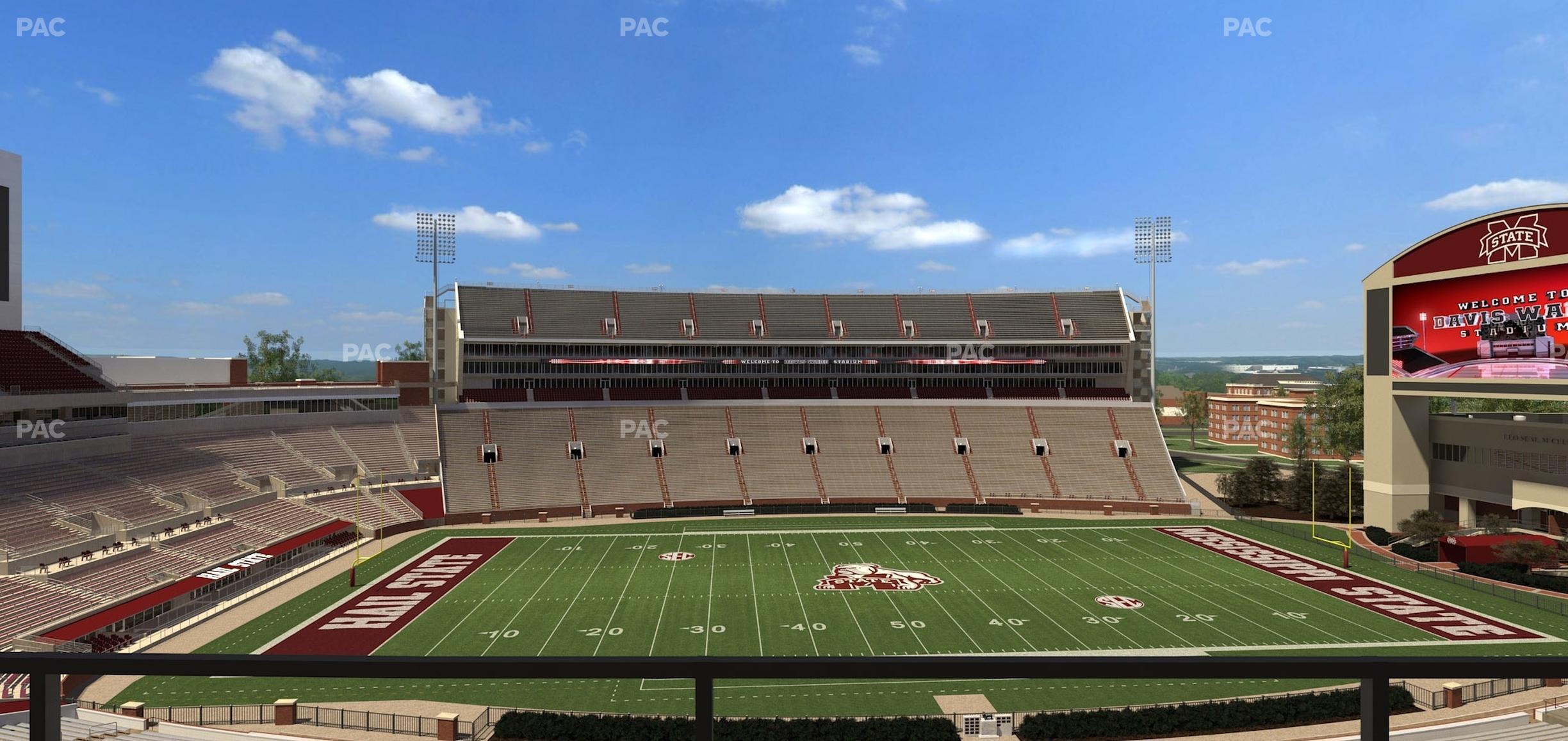 Seating view for Davis Wade Stadium Section 206