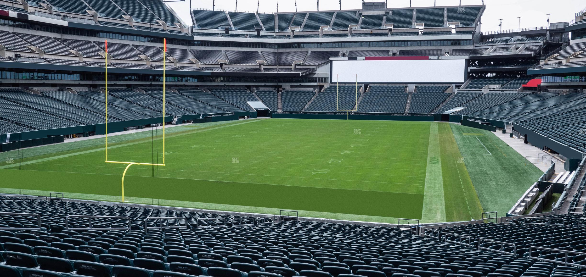 Seating view for Lincoln Financial Field Section 130