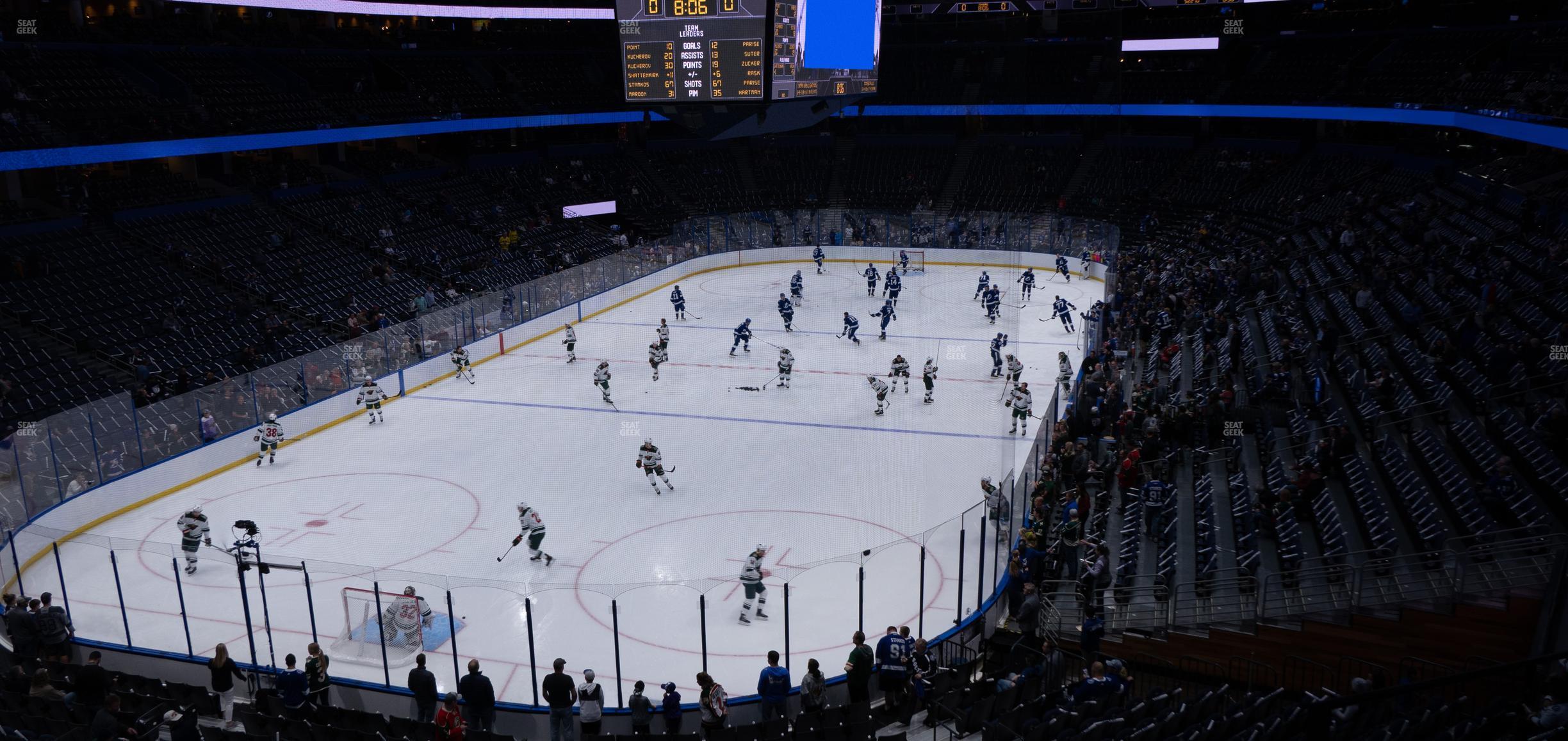 Seating view for Amalie Arena Section 207