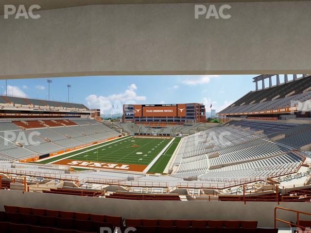 Seating view for Darrell K Royal - Texas Memorial Stadium Section Touchdown Club 14 C